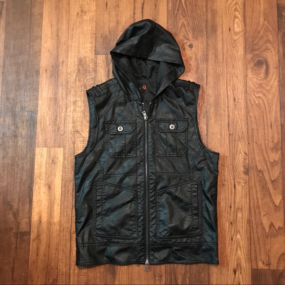 Guess leather vest